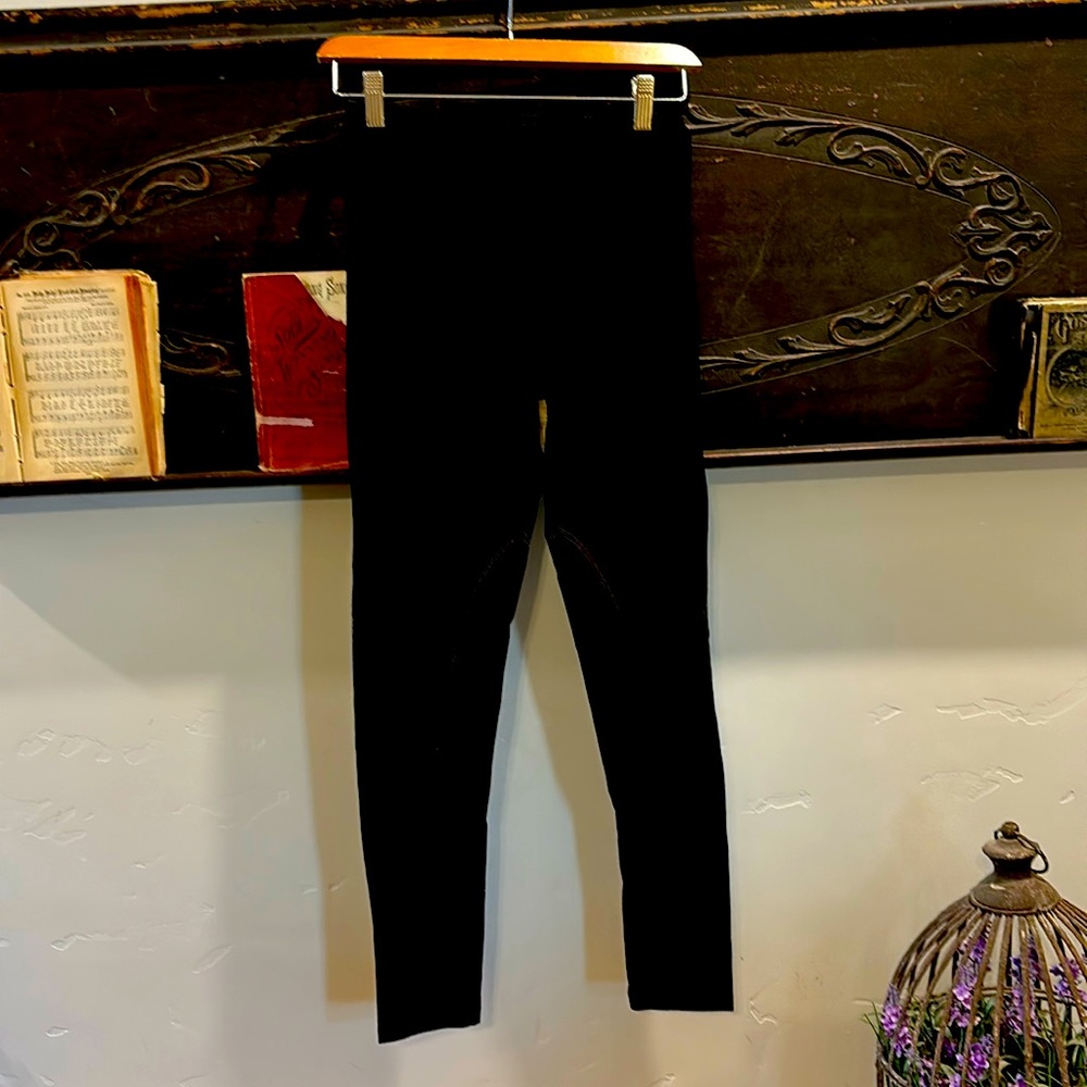 Norma Kamali Women’s Low Back Black Stretch Workout Pants, XS, Like New